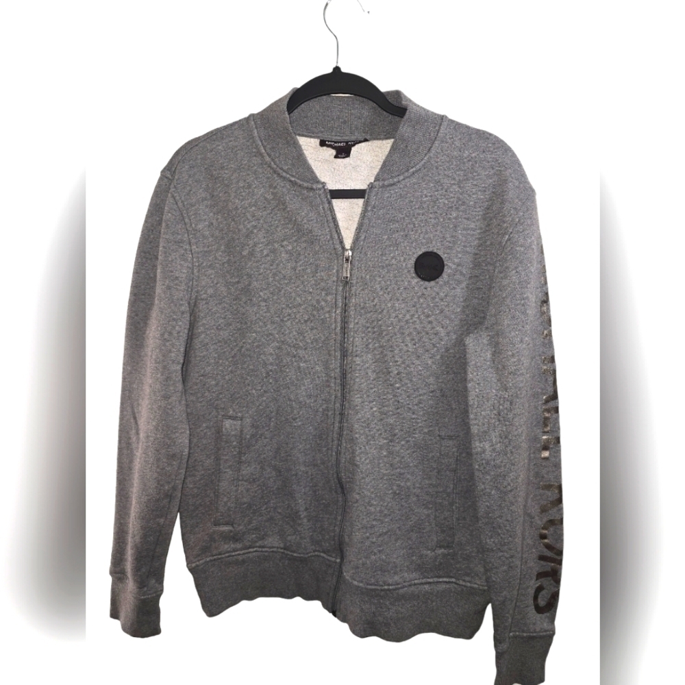 Michael Kors Men's Baseball Zip Up Sweatshirt, Size Small